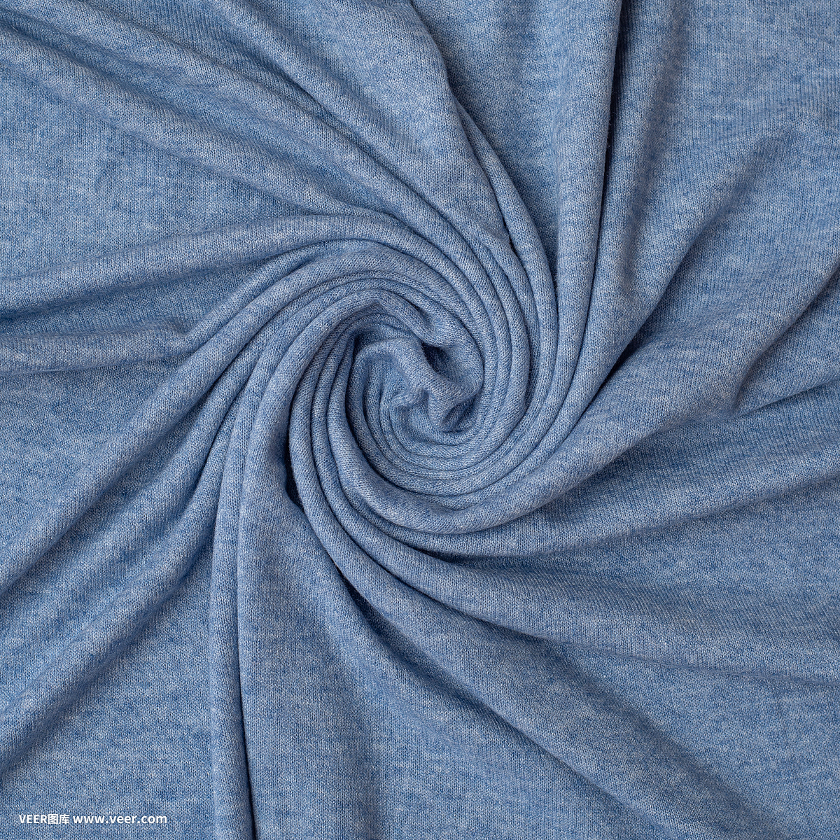 纺织品和纹理概念-近距离的皱褶织物背景。抽象背景,空模板。前视图。